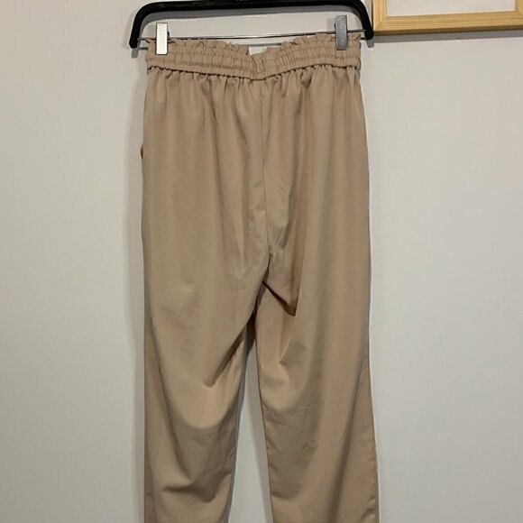NWOT LIGHTWEIGHT NUDE KHAKI LOOSE PANTS | COMFORTABLE COOL | ANGKLE LENGTH TROUS - Picture 3 of 6